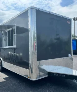 8.5x20 TA BBQ Food Trailer in Gray - Quality Cargo - Image 4