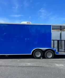 Alternative view of 8.5X20 TA3 DEEP BLUE BBQ TRAILER - Quality Cargo