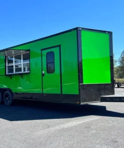 Alternative view of 8.5X24 TA GREEN CONCESSION TRAILER - QUALITY CARGO