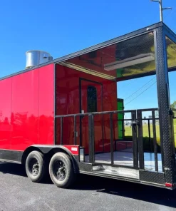 8.5X22 TA3 Red Blackout BBQ Trailer - Quality Cargo - Image 3