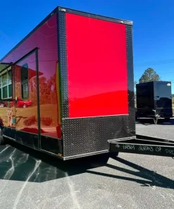 8.5X22 TA3 Red Blackout BBQ Trailer - Quality Cargo