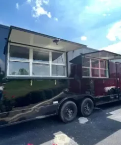 Alternative view of 8.5X24 TA BLACK CONCESSION TRAILER - Quality Cargo