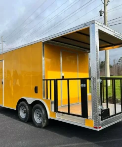 Alternative view of 8.5X20 TA YELLOW BBQ TRAILER - Quality Cargo