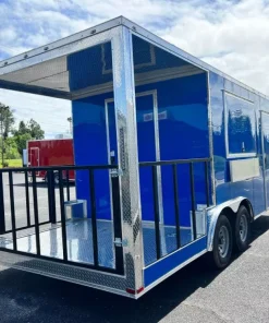 8.5X20 TA3 DEEP BLUE BBQ TRAILER - Quality Cargo