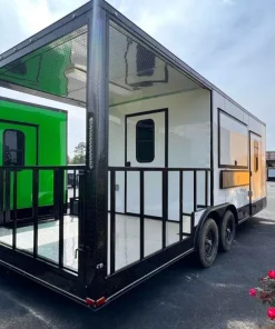8.5X22 TA3 WHITE BLACKOUT BBQ TRAILER - Quality Cargo