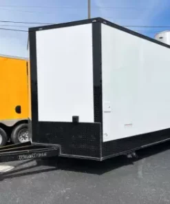 Alternative view of 8.5X22 TA3 WHITE BLACKOUT BBQ TRAILER - Quality Cargo