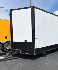 8.5X22 TA3 WHITE BLACKOUT BBQ TRAILER - Quality Cargo - Image 4
