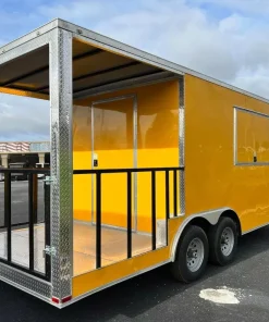 8.5X20 TA YELLOW BBQ TRAILER - Quality Cargo