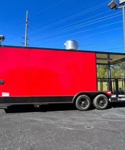 8.5X22 TA3 Red Blackout BBQ Trailer - Quality Cargo - Image 5