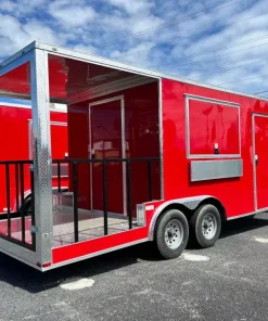 8.5X20 TA3 RED BBQ TRAILER - Quality Cargo