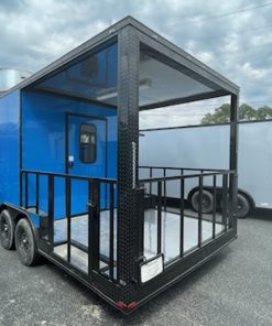 Alternative view of 8.5x22 TA3 BBQ Trailer - Food Trailer in Blue - QUALITY CARGO