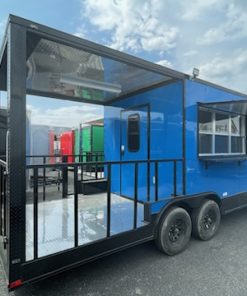 8.5x22 TA3 BBQ Trailer - Food Trailer in Blue - QUALITY CARGO