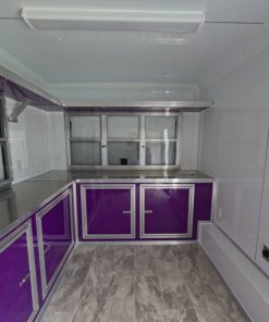 8.5x12 Purple Concession Trailer - Food & Vending - Quality Cargo
