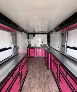 7x14 TA Hot Pink Coffee Trailer - Food & Vending - Quality Cargo