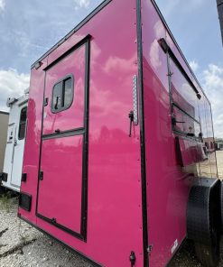 7x14 TA Hot Pink Coffee Trailer - Food & Vending - Quality Cargo - Image 3