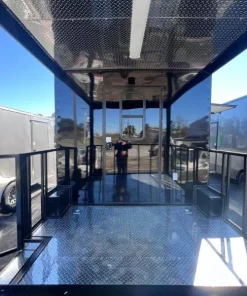 Alternative view of 8.5X24 TA3 BLACK BBQ TRAILER - QUALITY CARGO