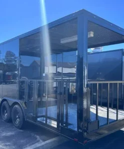 8.5X24 TA3 BLACK BBQ TRAILER - QUALITY CARGO - Image 4