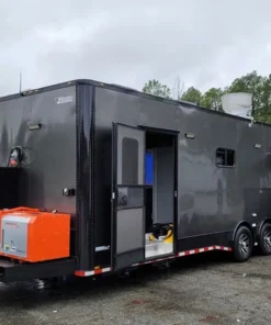 8.5x28 PREMIUM TURNKEY BBQ TRAILER with EQUIPMENT - (#RCT-299)