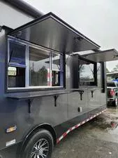 Alternative view of 8.5x28 PREMIUM TURNKEY BBQ TRAILER with EQUIPMENT - (#RCT-299)