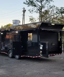 Alternative view of 8.5x26 PREMIUM TURNKEY BBQ TRAILER W/ SMOKER - (#RCT-842)