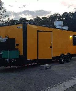 Alternative view of 8.5x28 PREMIUM TURNKEY BBQ TRAILER W/ SMOKER - (#RCT-901)