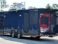 8.5x28 PREMIUM TURNKEY BBQ TRAILER W/ PORCH, SMOKER & BATHROOM - (#RCT-989) - Image 3