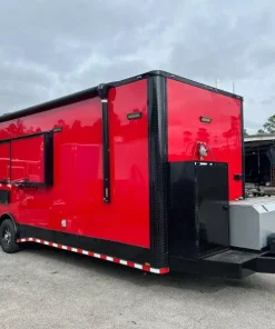 8.5X30 PREMIUM BBQ TRAILER WITH ROTATING DIGITAL SMOKER