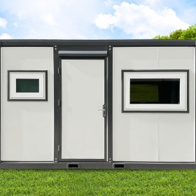 13ft Grey & White Portable Container Office