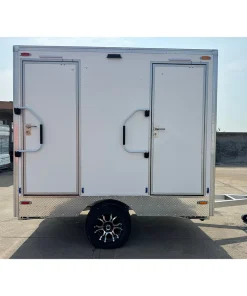 Dual Restroom Trailer Unisex 9ft – 2 Stall Restroom Trailer