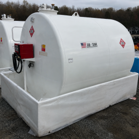 2,376 Gallon Diesel Fuel Tank with Pump and Containment Pan
