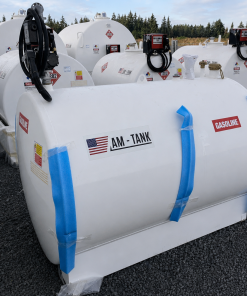 AM Tank 655 Gallon Gasoline Fuel Tank with Pump and Containment Pan