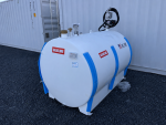 AM Tank 655 Gallon Gasoline Fuel Tank with Pump and Containment Pan