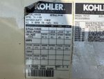 Used Kohler 1000ROZM Mitsubishi S12H-PTA Diesel Generator, 503 Hrs