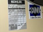 Used Kohler 300REOZD Detroit Diesel Series 60 14L Diesel Generator, 1094 Hrs.
