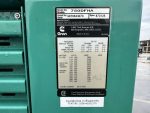 Used Cummins 750DFHA Diesel Generator, 483 Hrs