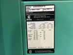 Used Cummins DGFC 6CTA8.3 Diesel Generator, 879 Hours