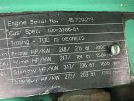 Used Cummins DGFC 6CTA8.3 Diesel Generator, 879 Hours