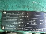 Used Cummins DQGAA QSK50-G4 Diesel Generator, 649 Hrs, EPA Tier 2