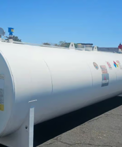 4,000 Gallon Dual Pump Commercial Gasoline Fuel Storage Tank