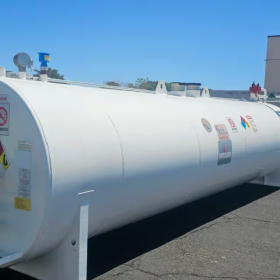 4,000 Gallon Dual Pump Commercial Gasoline Fuel Storage Tank