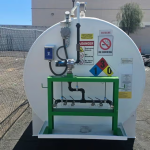 4,000 Gallon Dual Pump Commercial Gasoline Fuel Storage Tank