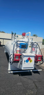 4,000 Gallon Dual Pump Commercial Gasoline Fuel Storage Tank