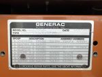 Used Generac SD060 Diesel Generator, 234 Hrs