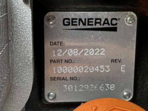 New / Surplus Generac SG050NA Natural Gas / LP Generator, 0 Hrs, EPA Certified - 1 or 3 Phase
