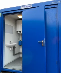 NEW 1 Toilet & 1 Shower Block | 8×5 Ft | Portable Containex Unit | Blue