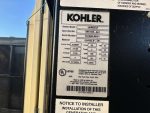 New / Surplus Kohler 150REOZJF John Deere 6068HF285K Diesel Generator, 0 Hrs, EPA Tier 3