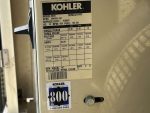 Used Kohler 80RZG Natural Gas/Propane Generator, 519 Hrs, Single Phase