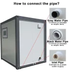 prefabricated bathroom Outdoor Mobile Toilet Sink Bathroom & Accessories